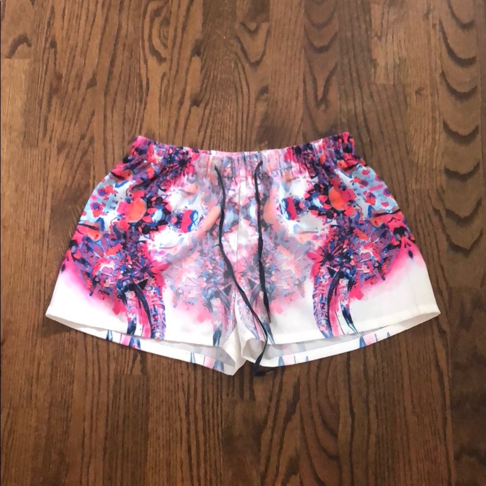 Chiffon printed shorts